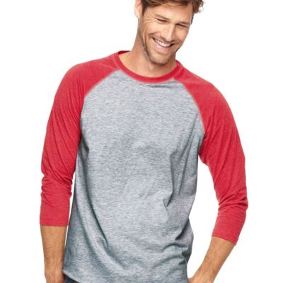 Men's Baseball Fine Jersey Three-Quarter Sleeve Tee Thumbnail
