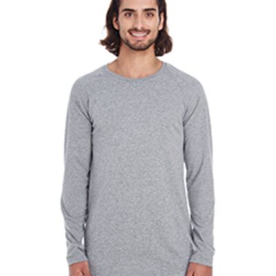 Adult Lightweight Long & Lean Raglan Long-Sleeve T-Shirt Thumbnail
