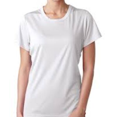 Sublimatable UltraClub® Ladies' Cool & Dry Sport Performance Interlock Tee Thumbnail