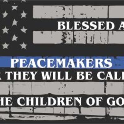 License plate Blessed are the Peacemackers Thumbnail