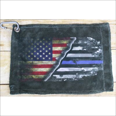 USA-Blue Line Gun Towel Thumbnail