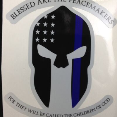Spartan Peacemakers Flag Decal 4" or 6" Thumbnail
