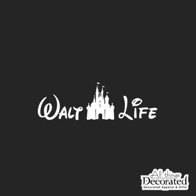 Disney WALT LIFE Car Laptop Decal Sticker Thumbnail