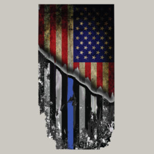 USA-Thin Blue Line Flag on Men's Soft Long Sleeve T-shirt  Design