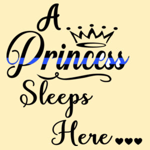 Thin Blue Line A Princess Sleeps Here Sequin Pillow Design