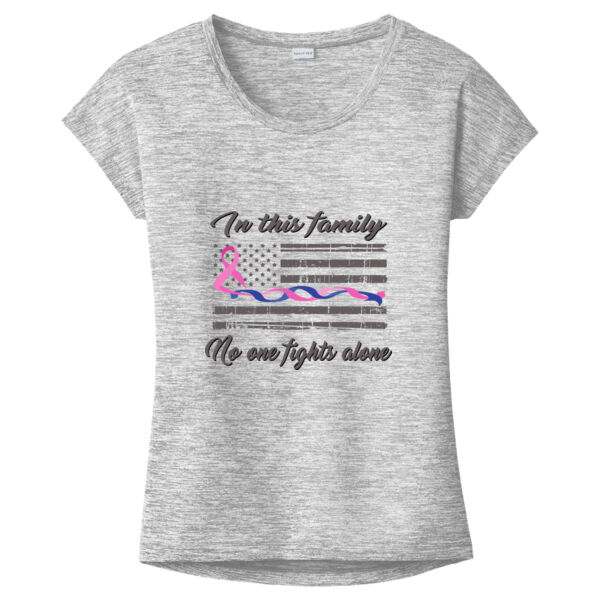 In This Family No One Fights Alone with Blue and Pink Line Thumbnail