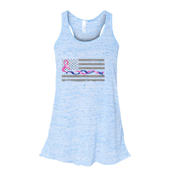 Blue-Pink Intertwined Ribbon with Soft Flag Thumbnail