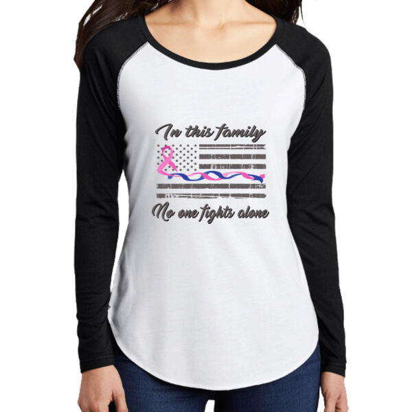 In This Family No One Fights Alone with Blue and Pink Line Thumbnail