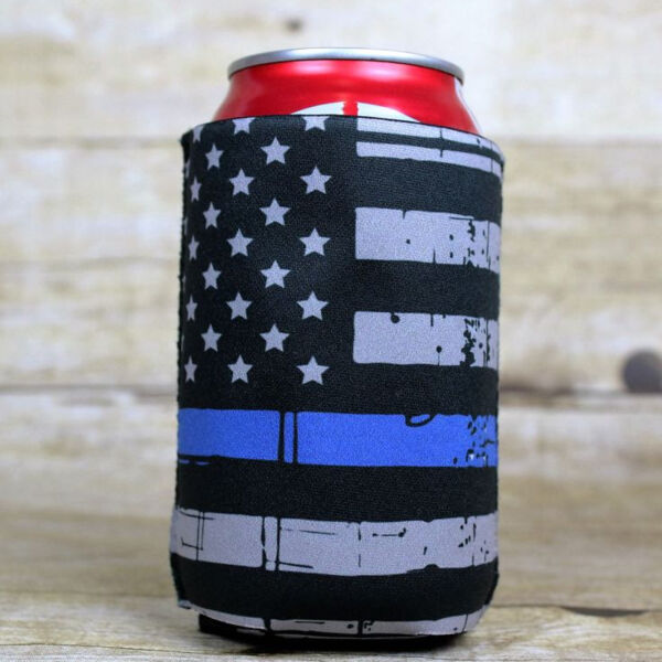Thin Blue Line Flag Can Cooler Thumbnail