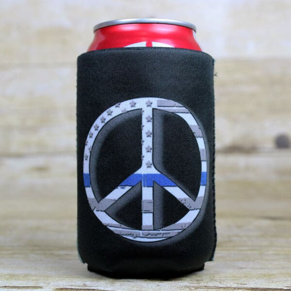 Peace Blue Line Can Cooler Thumbnail