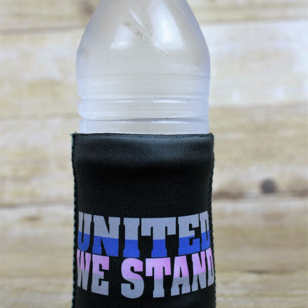 United We Stand Blue Pink Can Cooler Thumbnail