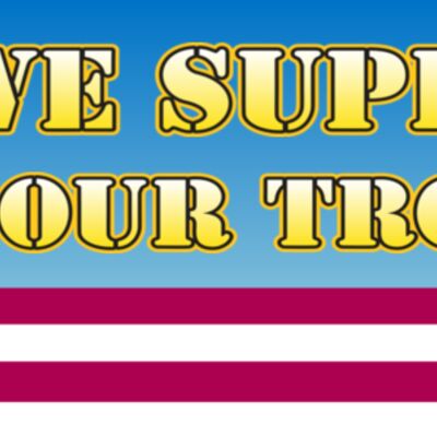 Support Our Troops 96x36 Thumbnail