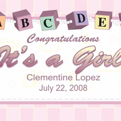 Baby Girl 120x60 Thumbnail