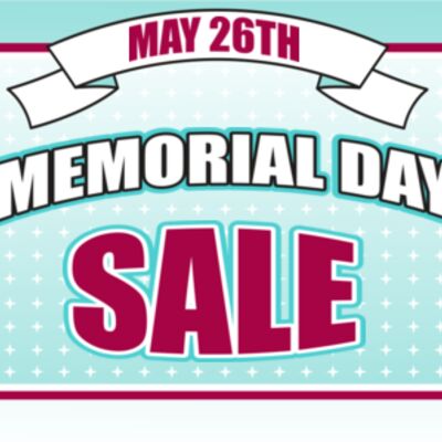 Memorial Day Sale 96x36 Thumbnail