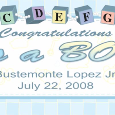 Baby Boy 96x36 Thumbnail