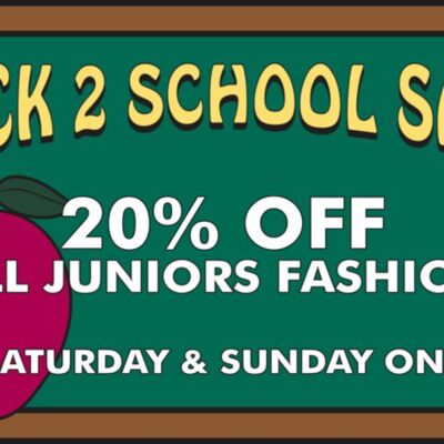 Back To School Sale 60x36 Thumbnail