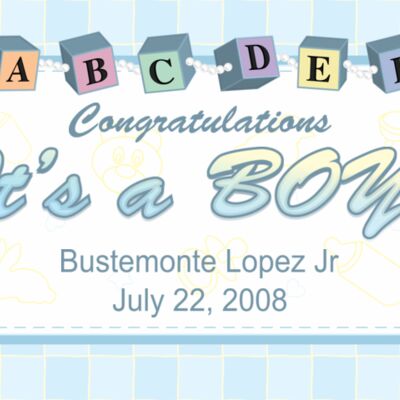 Baby Boy 60x36 Thumbnail