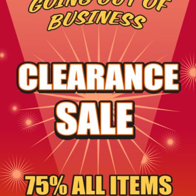 Going Out Of Business 24x36 Thumbnail