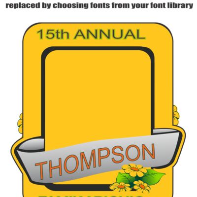 Family Reunion Picnic Table Setting Thumbnail