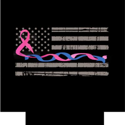 OSCO BluePink Ribbon Flag Koozie Thumbnail