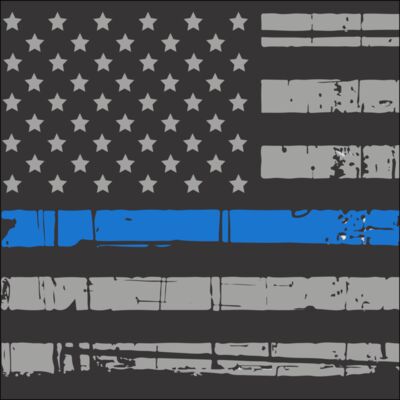 14x14 Pillow Template Thin Blue Line OCSO Option 2 without text Thumbnail