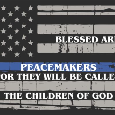 Blessed Are the Peacemakers Distressed Flag 10in Shirt Thumbnail
