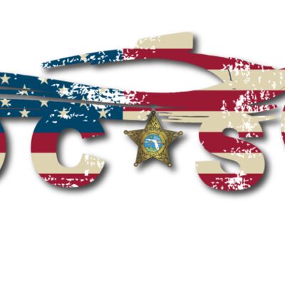 OCSO Car with american flag inside Thumbnail