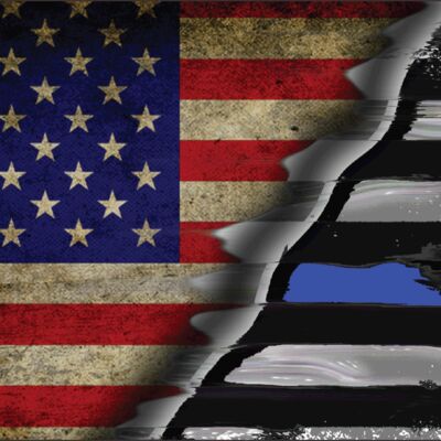 License Plate usa blue line2 Thumbnail