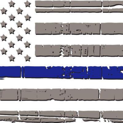 Men's Polo Thin Blue Line Flag Light Thumbnail