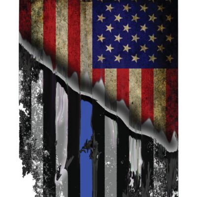 Ladies Flowy Racerback Tank OCSO Flag Verticle  Thumbnail