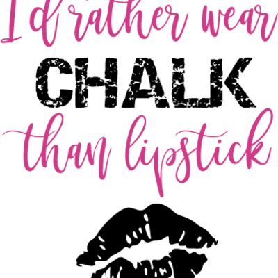 Gymnast I'd Rather Wear Chalk Than Lipstick Design Thumbnail