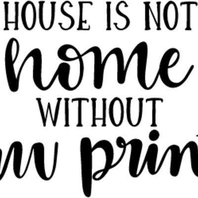 A House is Not a Home Without Paw Prints Design Thumbnail