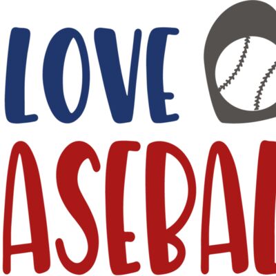 I Love Baseball Design Thumbnail