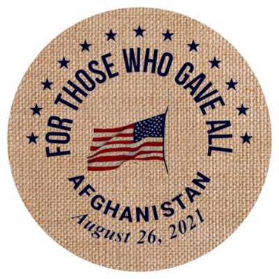13 Stars Afghanistan Memorial Patch Thumbnail