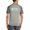 Mens Sublimated PosiCharge Tri Blend Wicking Raglan Tee Thumbnail