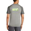 Mens Sublimated PosiCharge Tri Blend Wicking Raglan Tee Thumbnail