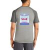 Mens Sublimated PosiCharge Tri Blend Wicking Raglan Tee Thumbnail