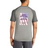 Mens Sublimated PosiCharge Tri Blend Wicking Raglan Tee Thumbnail