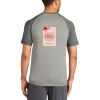 Mens Sublimated PosiCharge Tri Blend Wicking Raglan Tee Thumbnail