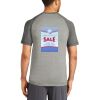 Mens Sublimated PosiCharge Tri Blend Wicking Raglan Tee Thumbnail