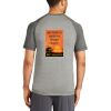 Mens Sublimated PosiCharge Tri Blend Wicking Raglan Tee Thumbnail