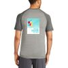 Mens Sublimated PosiCharge Tri Blend Wicking Raglan Tee Thumbnail