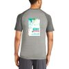Mens Sublimated PosiCharge Tri Blend Wicking Raglan Tee Thumbnail