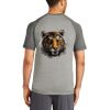 Mens Sublimated PosiCharge Tri Blend Wicking Raglan Tee Thumbnail