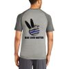 Mens Sublimated PosiCharge Tri Blend Wicking Raglan Tee Thumbnail
