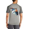 Mens Sublimated PosiCharge Tri Blend Wicking Raglan Tee Thumbnail