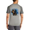 Mens Sublimated PosiCharge Tri Blend Wicking Raglan Tee Thumbnail