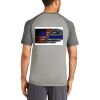 Mens Sublimated PosiCharge Tri Blend Wicking Raglan Tee Thumbnail