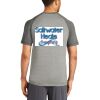 Mens Sublimated PosiCharge Tri Blend Wicking Raglan Tee Thumbnail