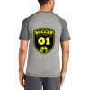 Mens Sublimated PosiCharge Tri Blend Wicking Raglan Tee Thumbnail